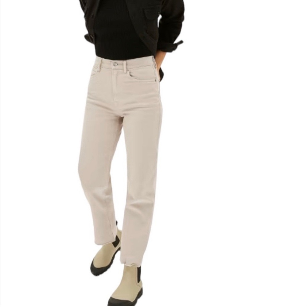 Everlane The Way-High® Straight Leg Jean in Flax